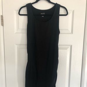 Simple Black Tank Top Maternity Dress!